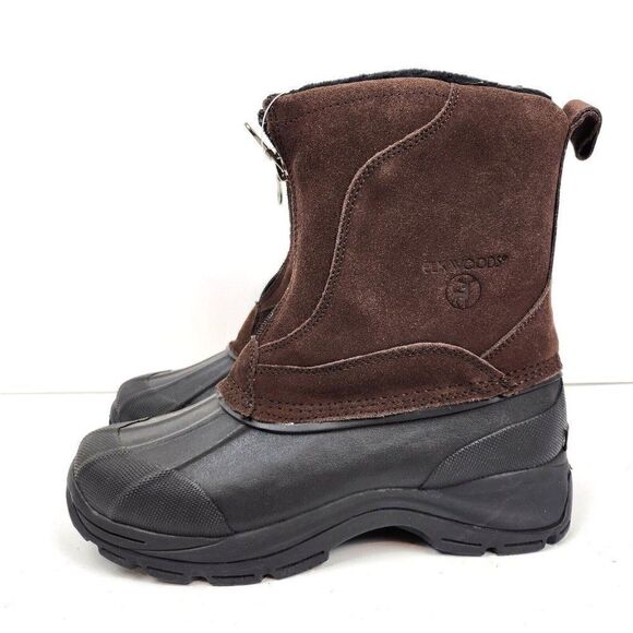 NEW Elk Woods McKinley Waterproof Duck Work Boot Brown Suede Insulated Mens 7M main image 4